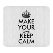 Maak je eigen kalmte - zwart snijplank (Voorkant)