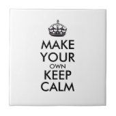 Maak je eigen kalmte - zwart tegeltje (Voorkant)