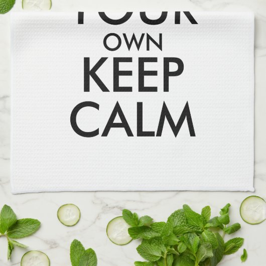 Maak je eigen kalmte - zwart theedoek (Gevouwen)