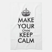 Maak je eigen kalmte - zwart theedoek (Verticaal)