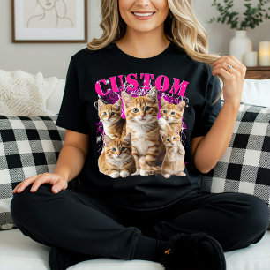 maak je eigen kat of huisdier 90s bootleg t-shirt
