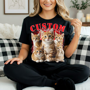 maak je eigen kat of huisdier 90s bootleg  t-shirt