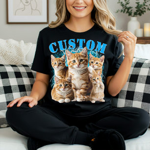 maak je eigen kat of huisdieren 90s bootleg t-shirt