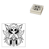 Maak Je Eigen Kat Vuurmagie Fee Kat Rubberstempel (Gestempeld)