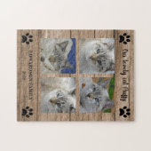 Maak je eigen katten foto collage monogram naam legpuzzel (Horizontaal)