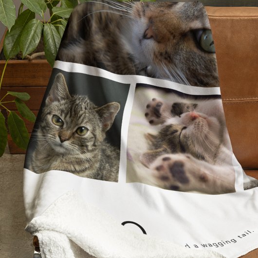 Maak je eigen kattenfoto fleece deken