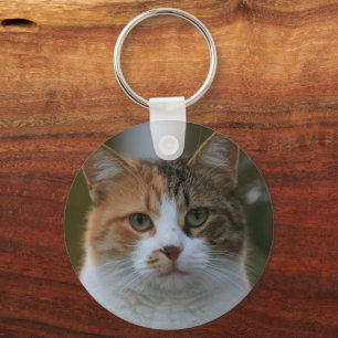 Maak Je Eigen Kattenhuisdier Foto Aangepaste Foto Sleutelhanger