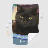 Maak je eigen kattenvader aangepaste foto golfhand golfhanddoek (Insitu)