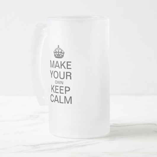 Maak je eigen Keep Calm Beer Mok (Voorkant links)