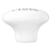 Gepersonaliseerde Keramische knop (Zijkant)