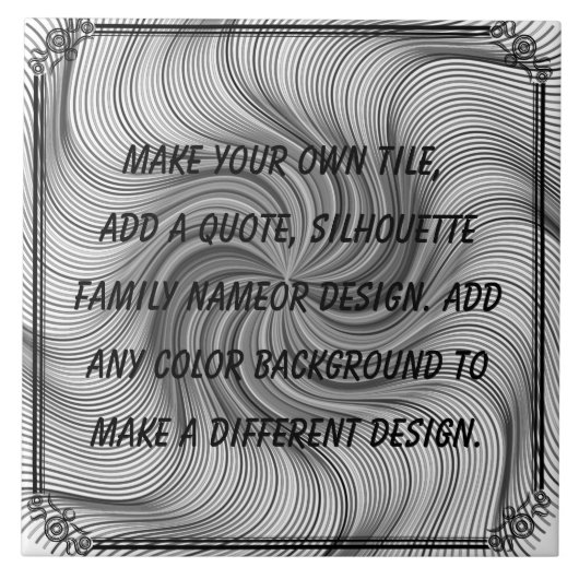 Maak je eigen keramische tapijten tegeltje (Voorkant)