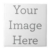 Klein (10,8 x 10,8 cm.) Keramische Foto Tegel (Voorkant)