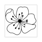 Maak je eigen kersenbloesem bloem bloemstuk rubberstempel (Afrduk)
