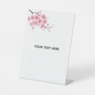 Maak Je Eigen Kersenbloesembloem Reclamebord Met Voetstuk
