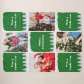 Maak Je Eigen Kerst Foto Collage Sherpa Deken (Voorkant (horizontaal))