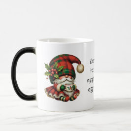 Maak je eigen Kerst geruite Gnome Thee Magische Mok