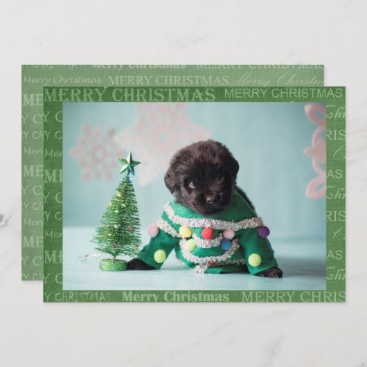 Maak je eigen kerst Kaart (Voorkant / Achterkant)