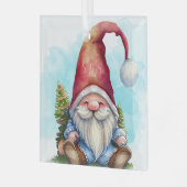 Maak je eigen Kerstboomkabouter Glas Ornament (Voorkant links)