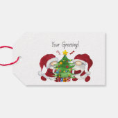 Maak je eigen Kerstboomkabouters Cadeaulabel (Achterkant Horizontaal)