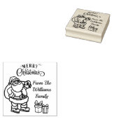 Maak Je Eigen Kerstcadeau-etiketten Tekst Toevoege Rubberstempel (Gestempeld)