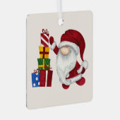 Maak je eigen kerstcadeau kabouter metalen ornament (Voorkant Rechts)