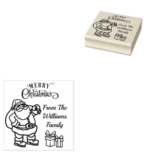 Maak Je Eigen Kerstcadeau-labels Tekst Toevoegen R Rubberstempel (Gestempeld)