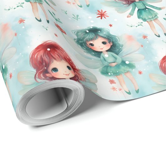 Maak je eigen Kerstfeeën Cadeaupapier (Rol Hoek)