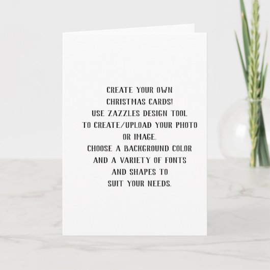 Maak je eigen kerstfeest kaart (Voorkant)