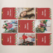 Maak je eigen kerstfoto-collage sherpa deken (Voorkant (horizontaal))