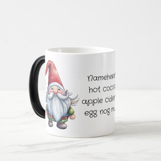 Maak je eigen Kerstgnome Magische Mok (Voorkant links)