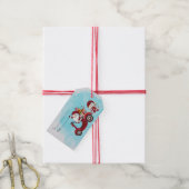 Maak je eigen Kerstman Kerstscooter Gnome Cadeaulabel (Met Touw)