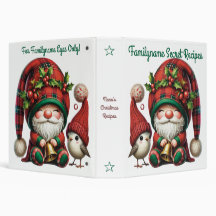 Maak je eigen Kerstmis geruite Gnome en Vogel