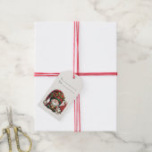 Maak je eigen Kerstmis geruite Gnome en Vogel Cadeaulabel (Met Touw)