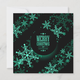 Maak Je Eigen Kerstmis Vet Gedrukte Sneeuwvlokken Feestdagenkaart