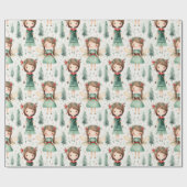 Maak je eigen Kerstpixies Cadeaupapier (Vlak)