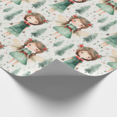 Maak je eigen Kerstpixies Cadeaupapier (Hoek)