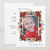 Maak je eigen kerstster 'Prettige Feestdagen' foto Feestdagenkaart (Voorkant / Achterkant)