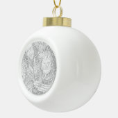 Maak je eigen kerstversiering keramische bal ornament (Rechts)