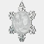 Maak je eigen kerstversiering tin sneeuwvlok ornament (Rechts)