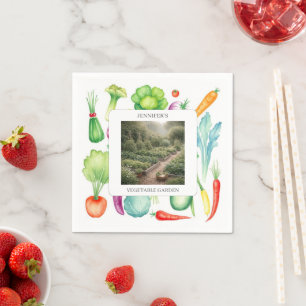Maak je eigen keuken tuin foto's met monogram servet