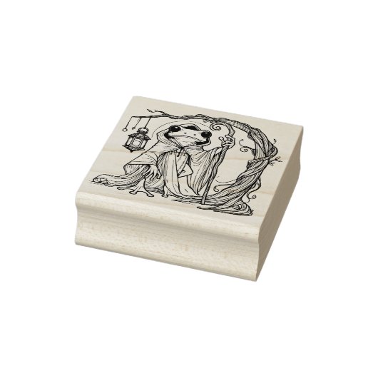 Maak je eigen kikkerzoeker met cape rubberstempel (Stempel)
