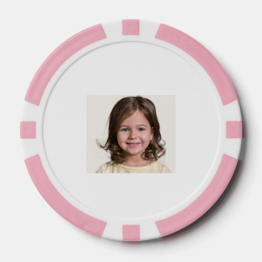 Maak Je Eigen Kinder Foto Aangepaste Afbeelding Poker Chips (Voorkant)