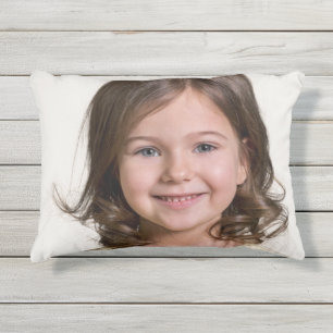 Maak Je Eigen Kinder Foto Aangepaste Foto Buitenkussen