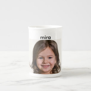 Maak Je Eigen Kinder Foto Aangepaste Foto Porselein Kop