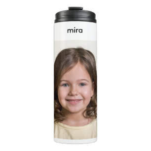 Maak Je Eigen Kinder Foto Aangepaste Foto Thermosbeker