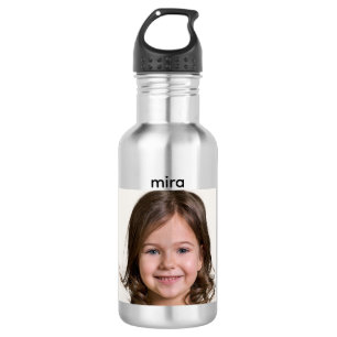 Maak Je Eigen Kinder Foto Aangepaste Foto Waterfles