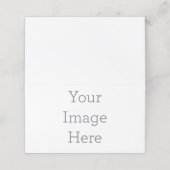 Horizontaal Tent vouw Dubbel klantenkaartje (Buitenkant ongevouwen)