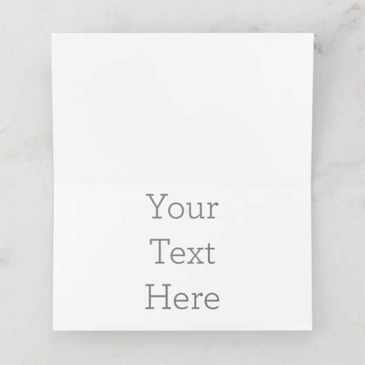 Horizontaal Tent vouw Dubbel klantenkaartje (Binnenkant ongevouwen)