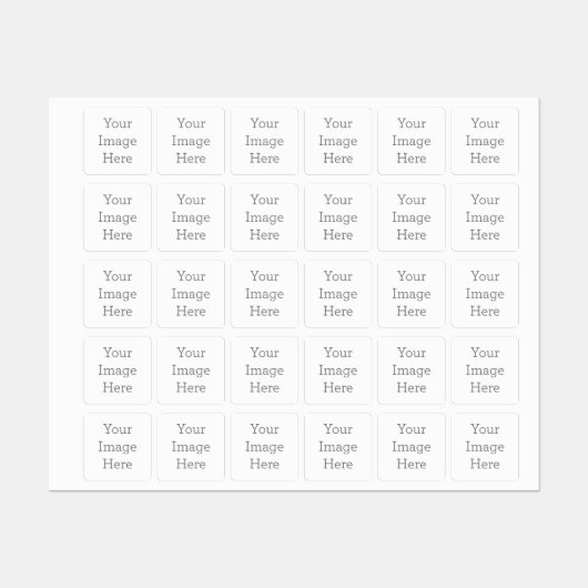 Klein Vierkant Kleding Label (Vel)