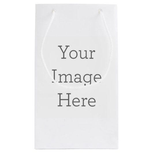 Personaliseerbaar Cadeautasje - Small, Glanzend (Achterkant)